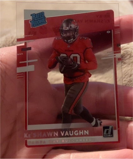 2020 Panini Chronicles Donruss Clearly Rated Rookie #RR-KV Ke'Shawn Vaughn — front