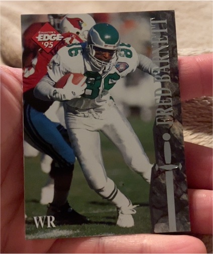 1995 Collector's Edge Excalibur #WR Fred Barnett — front