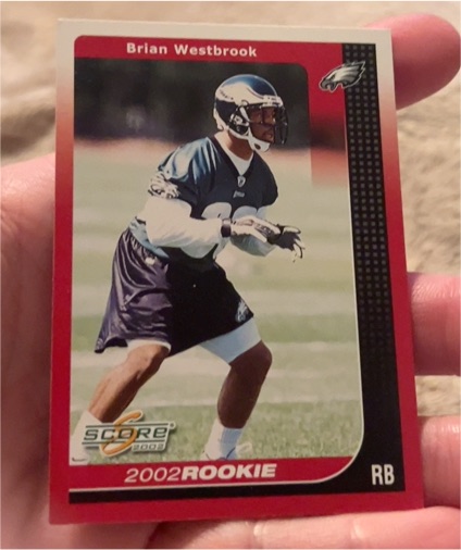 2002 Score #292 Brian Westbrook — front
