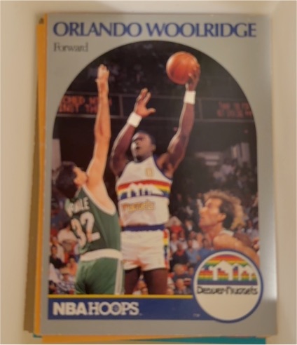 1990-91 NBA Hoops #411 Orlando Woolridge — front