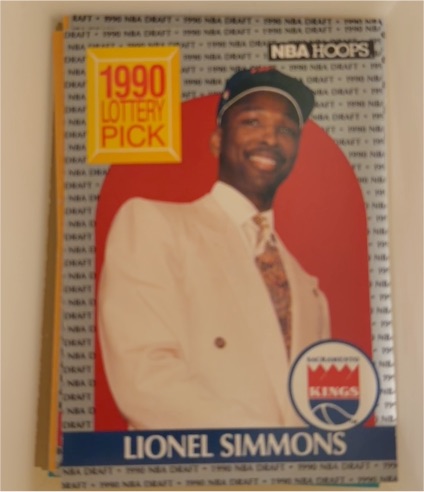 1990 NBA Hoops #396 Lionel Simmons — front