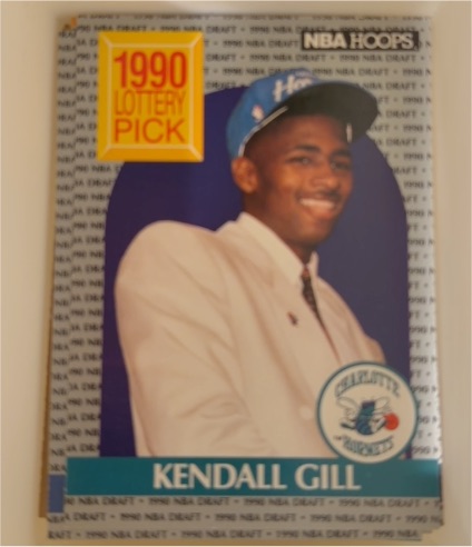 1990-91 Hoops #394 Kendall Gill — front