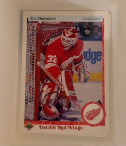 1990-91 Upper Deck #393 Tim Cheveldae — front