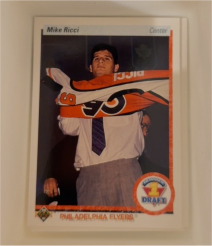 1990-91 Upper Deck #355 Mike Ricci — front