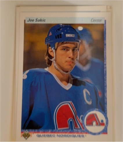 1990-91 Upper Deck #164 Joe Sakic Quebec Nordiques — front
