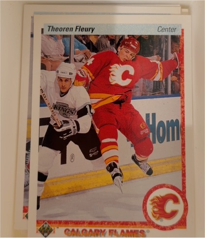 1990-91 Upper Deck #47 Theoren Fleury — front