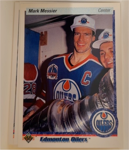 1990-91 Upper Deck #44 Mark Messier Edmonton Oilers — front