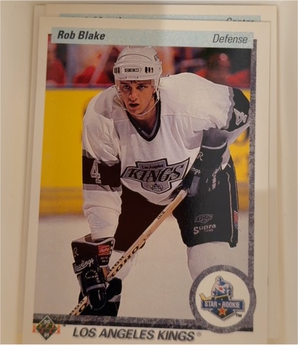 1990-91 Upper Deck #45 Rob Blake — front