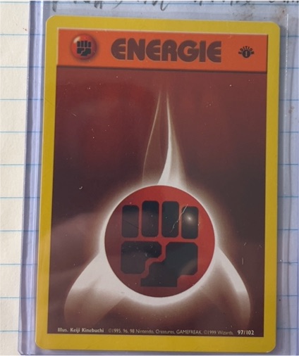 1999 Pokémon #97 Fighting Energy — front