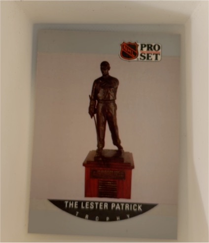 1990 Pro Set #385 Lester Patrick Trophy — front