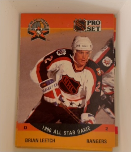 1990 Pro Set #373 Brian Leetch — front