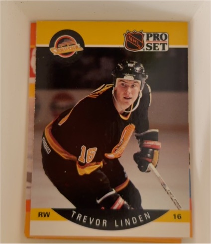 1990-91 Pro Set #299 Trevor Linden — front