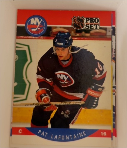 1990-91 Pro Set #186 Pat LaFontaine — front