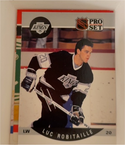 1990-91 Pro Set #126 Luc Robitaille — front
