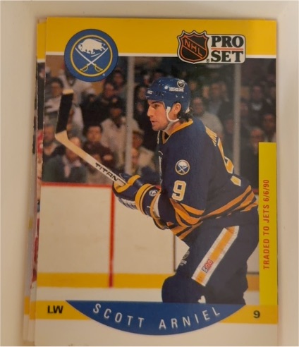 1990-91 Pro Set #18a Scott Arniel — front