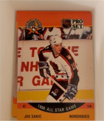 1990-91 Pro Set #375 Joe Sakic — front