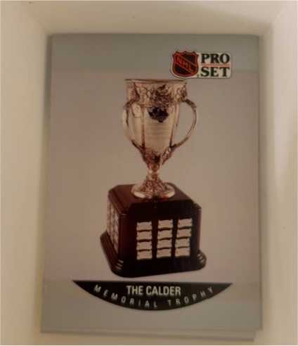 1990 Pro Set #379 The Calder Memorial Trophy Sergei Makarov — front
