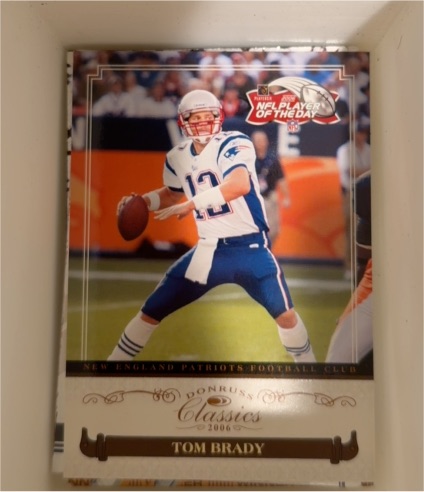 2006 Donruss Classics NFL Player of the Day #NFLPOTD-1 Tom Brady — front