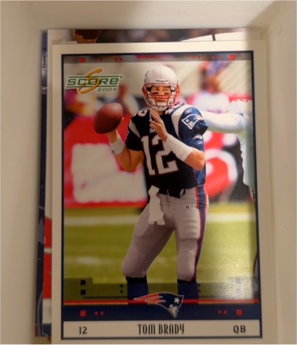 2005 Score #172 Tom Brady — front