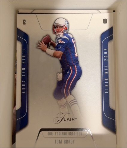 2003 Fleer Flair #61 Tom Brady — front