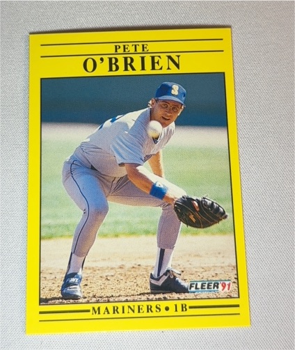 1991 Fleer #459 Pete O'Brien — front