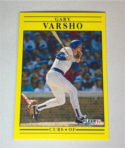 1991 Fleer #435 Gary Varsho — front