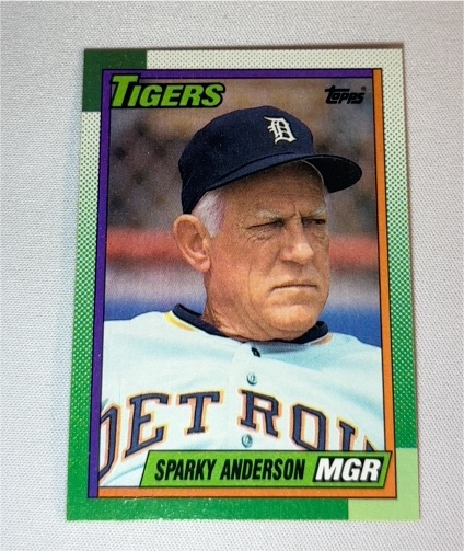 1990 Topps #609 Sparky Anderson — front