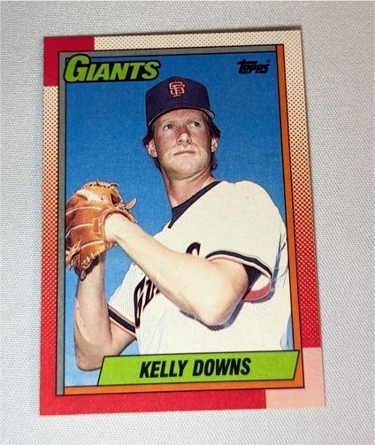 1990 Topps #17 Kelly Downs — front