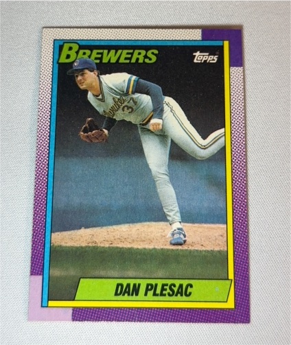 1990 Topps #490 Dan Plesac — front
