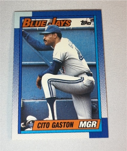1990 Topps #201 Cito Gaston — front