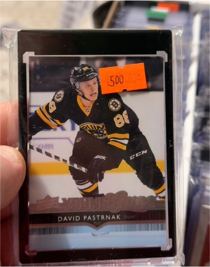 2020-21 Upper Deck Young Guns #495 David Pastrnak — front