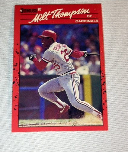 1990 Donruss #82 Milt Thompson — front