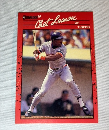 1990 Donruss #90 Chet Lemon — front