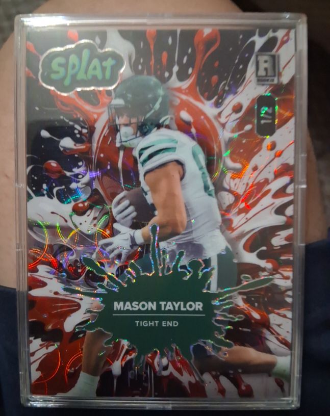 2025 Wild Card Splat #SBPUR04-MT Mason Taylor — front