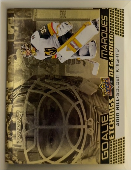 2025-26 Upper Deck Tim Hortons Goalie Etchings #GE-18 Adin Hill — front