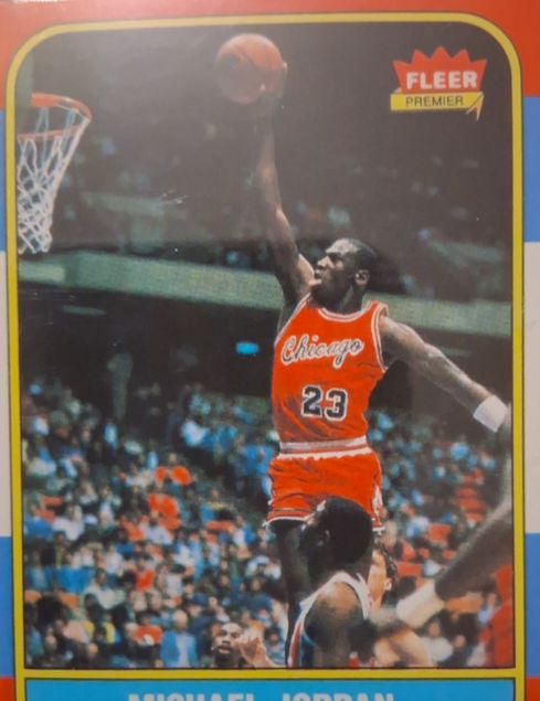 1986 Fleer #4 Michael Jordan — front