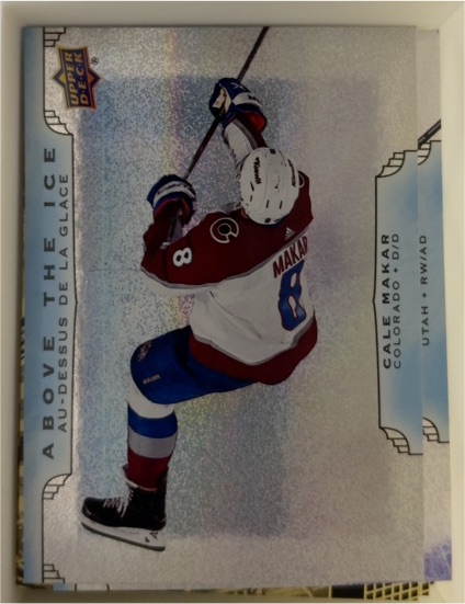 2025-26 Upper Deck Tim Hortons Above The Ice #AI-10 Cale Makar — front