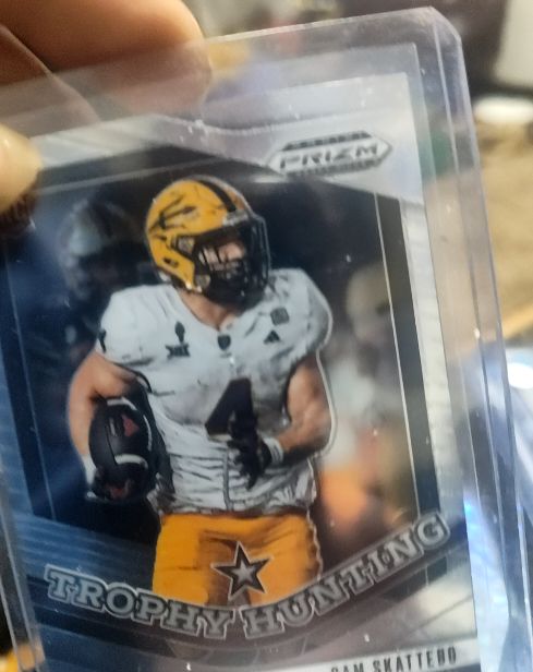 2024 Panini Prizm Trophy Hunting Sam Skattebo — front