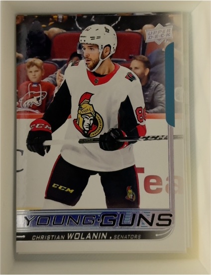 2018-19 Upper Deck #460 Christian Wolanin Young Guns RC — front