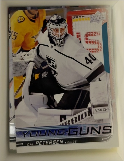 2018-19 Upper Deck #471 Cal Petersen Young Guns — front