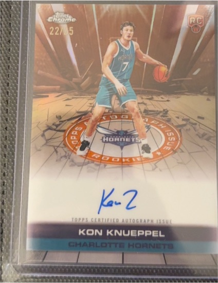2025 Topps Chrome Autograph Issue #TAUR2-KK Kon Knueppel — front