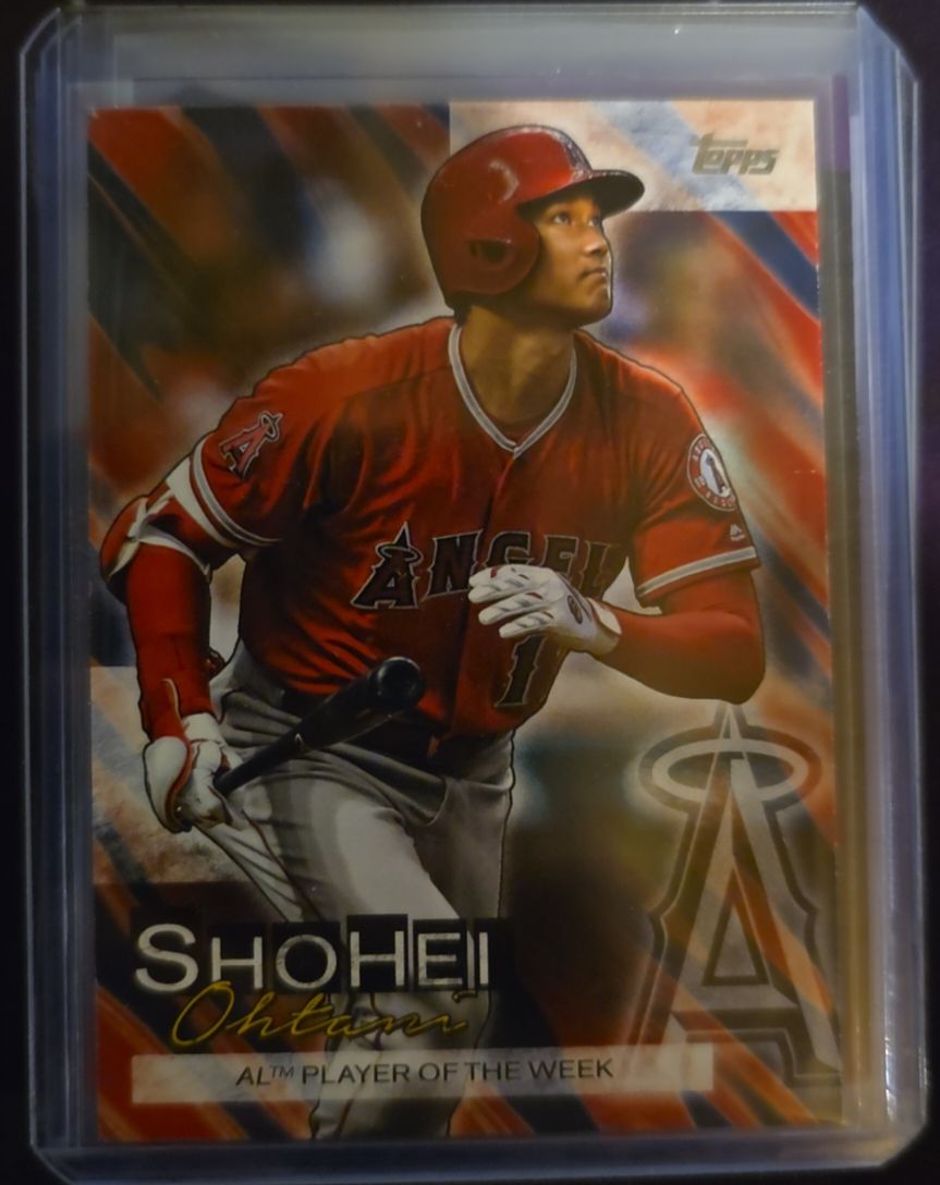 2019 Topps Update #SO-12 Shohei Ohtani AL Player of the Week — front