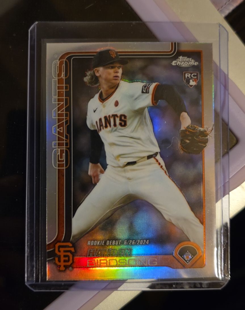 2025 Topps Chrome Update #USC159 Hayden Birdsong Rookie Debut Giants — front