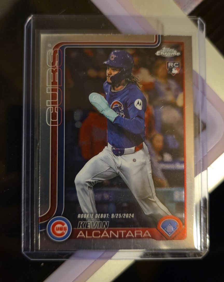 2025 Topps Chrome Update #USC25 Kevin Alcantara Rookie Debut — front