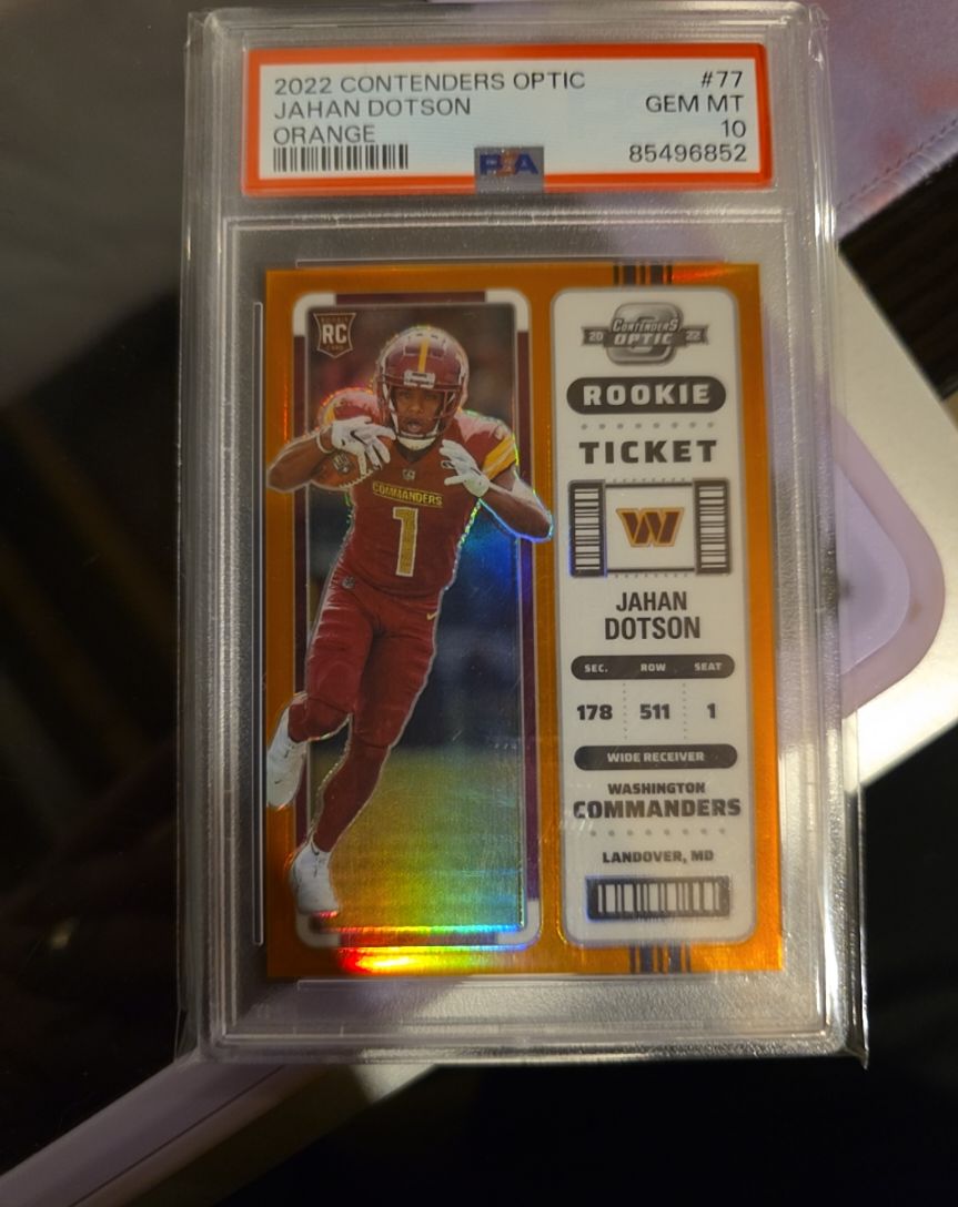 2022 Panini Contenders Optic #77 Jahan Dotson — front
