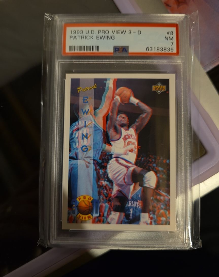 1993 Upper Deck Pro View 3-D #8 Patrick Ewing — front