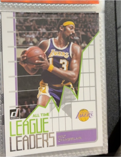 2020-21 Panini Donruss #9 Wilt Chamberlain All Time League Leaders — front