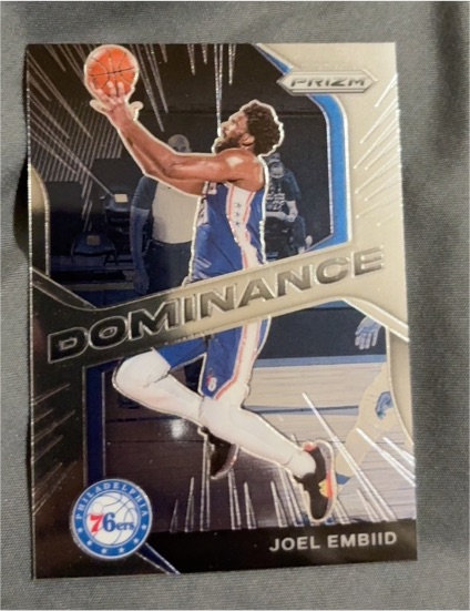 2020-21 Panini Prizm #11 Joel Embiid Dominance — front