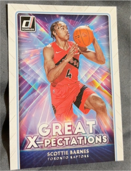 2021-22 Donruss #22 Scottie Barnes Great X-pectations — front
