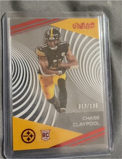 2020 Panini Chronicles Clear Vision #CV-15 Chase Claypool Rookie Card — front